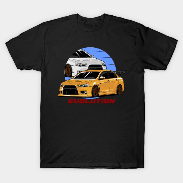 mitsubishi evolution T-Shirt by rclndsgn